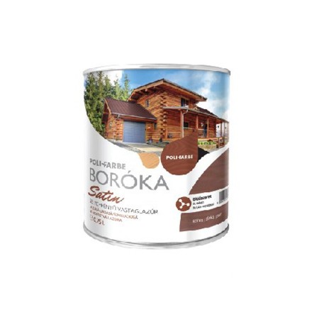 POLI-FARBE BOROKA SATIN LAZURA GROASA SEMILUCIOASA 2,5L